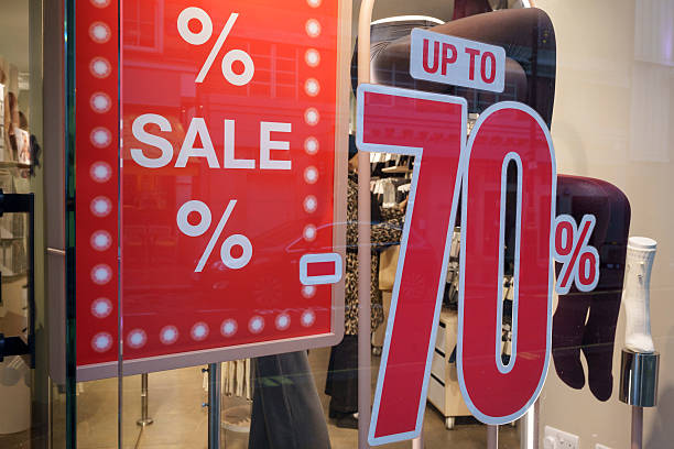 big discount sale sign shopping perception